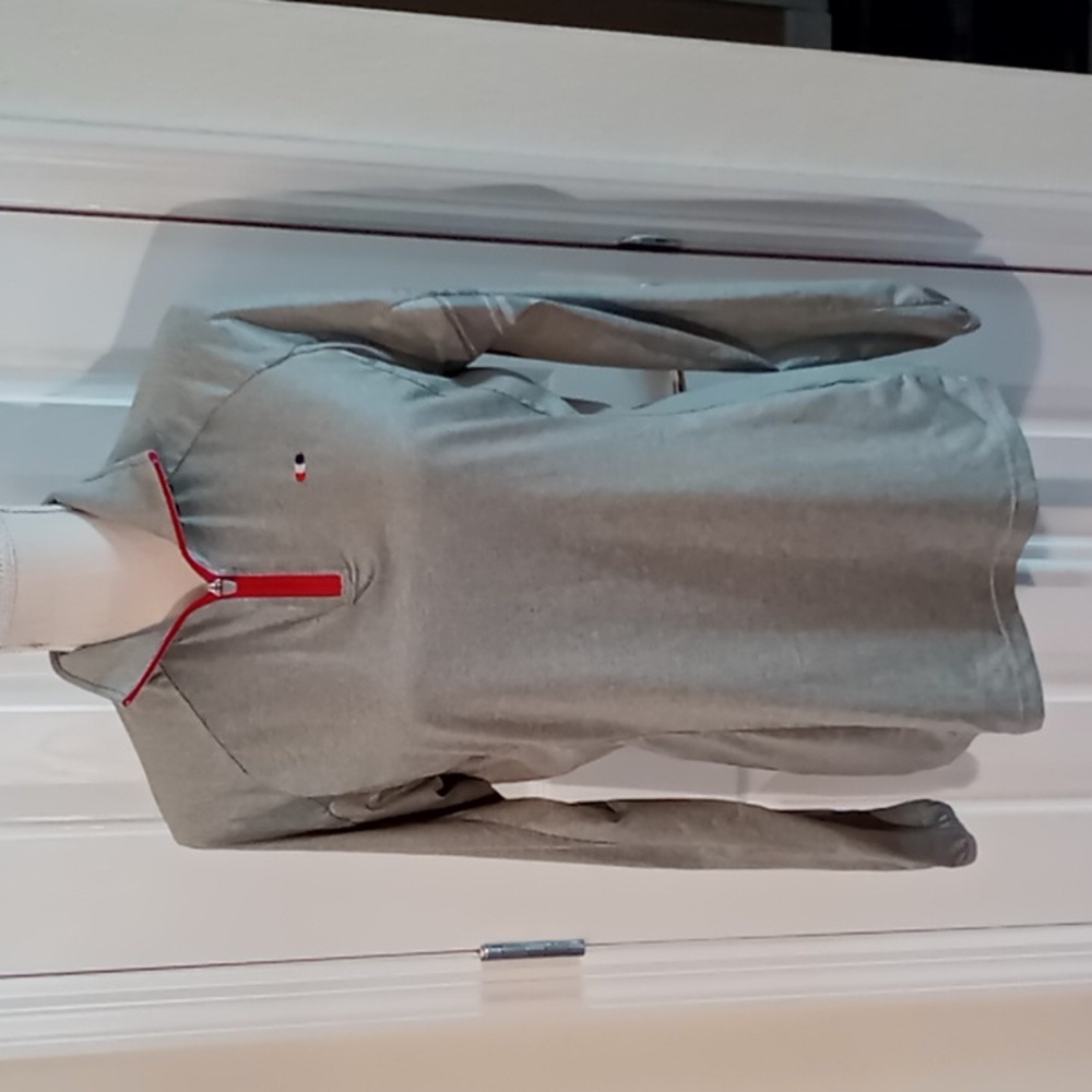 Premiere Equine Chia Technical Training Top Size M Gray Long Sleeve 1/4 Zip